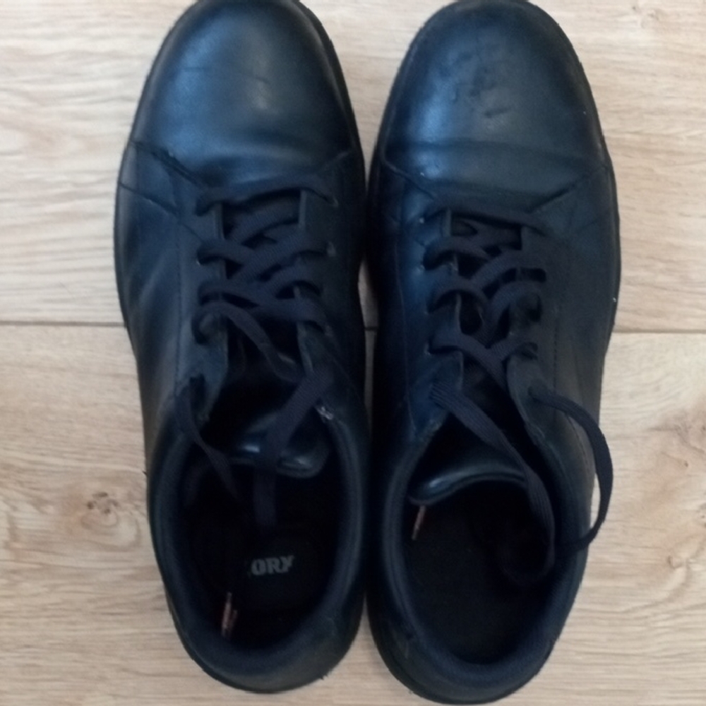 Black Leather Steel Toe Shoes